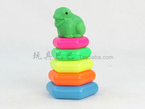 Small tower-shaped rainbow circle (frog)