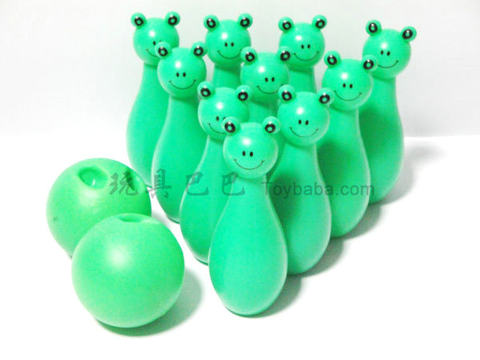 Frog Cartoon Bowling