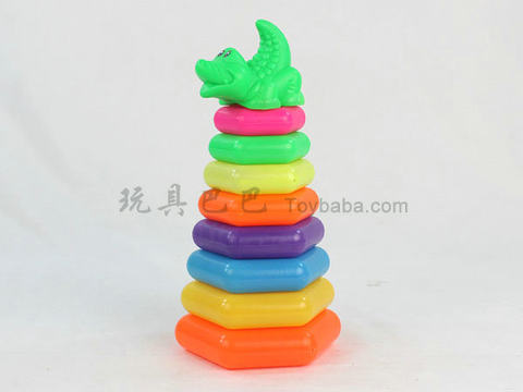 Tower-shaped casting ring (crocodile)