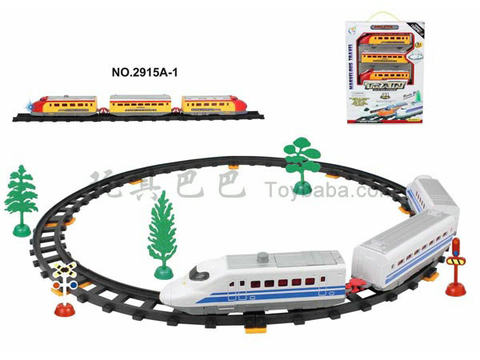 Electric rail train (31PCS, with lights)