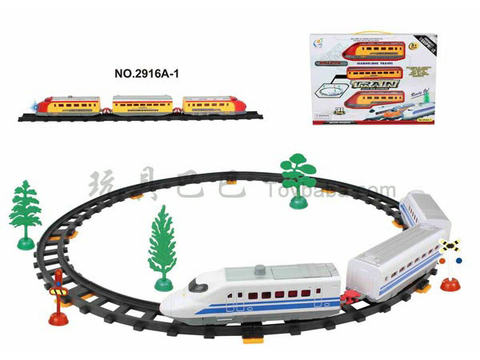 Electric rail train (31PCS, with lights)