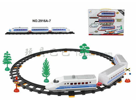 Electric rail train (31PCS, with lights)