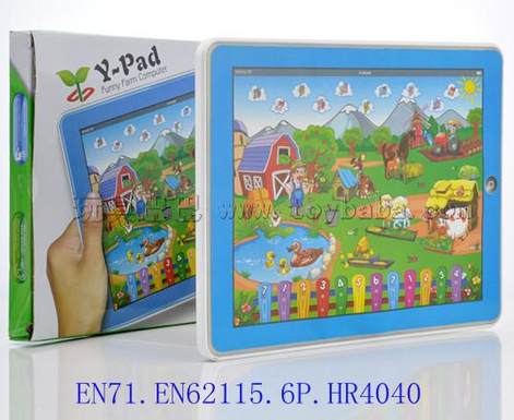 Y-PAD Touch Voice Learning Machine-Mini Color Box English Happy Farm