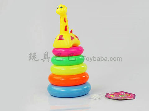 Round little ringed giraffe