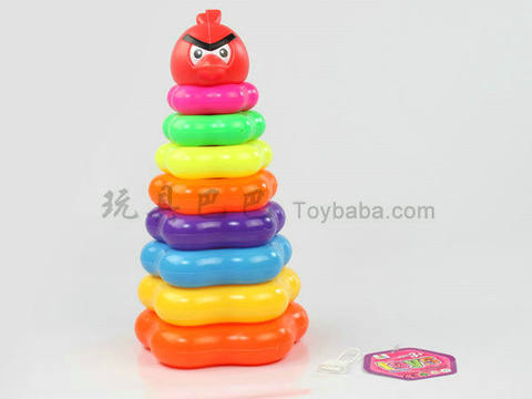 Angry bird in plum blossom shape