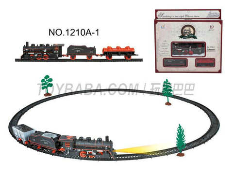 Electric Classical Rail Train (19PCS, with lights)