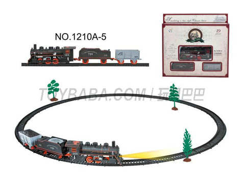 Electric classical rail train (19PCS, with lights)