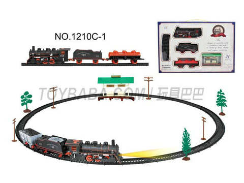 Electric classical rail train with shelter (24PCS, with lights)