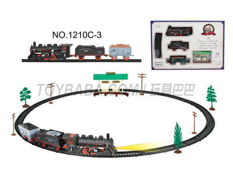 Electric classical rail train with shelter (24PCS, with lights)