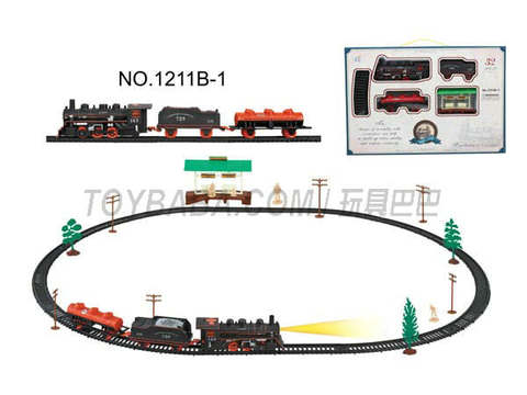 Electric classical rail train with shelter (32PCS, with lights)