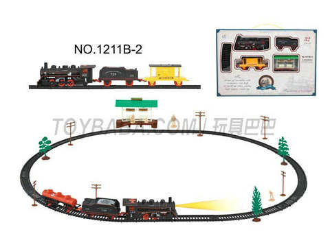 Electric classical rail train with shelter (32PCS, with lights)