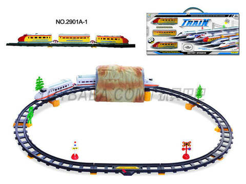 Electric rail train equipped with cave