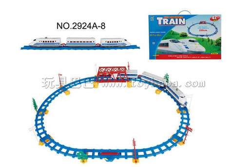 Electric track train with overpass (42PCS)