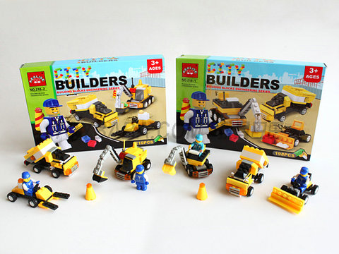 Children's DIY educational toys, building blocks, engineering toys, car building blocks, toys, educational intelligence assembling, self-assembling toys