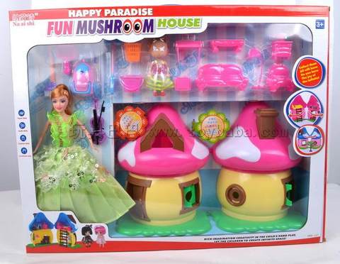 Mushroom Shack with Barbie