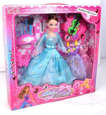 Doll with jewelry combination