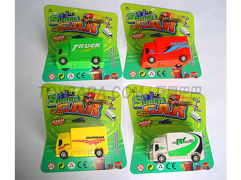 Environmentally friendly pull-back pickup truck