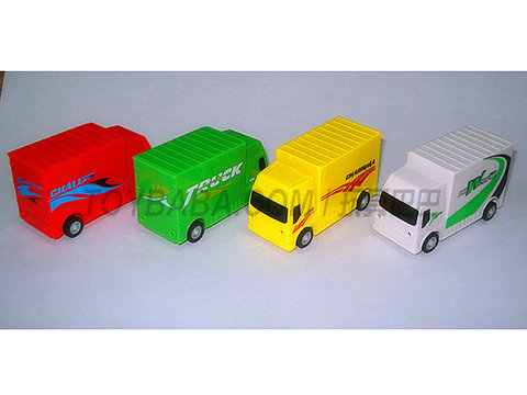 Environmentally friendly pull-back pickup truck