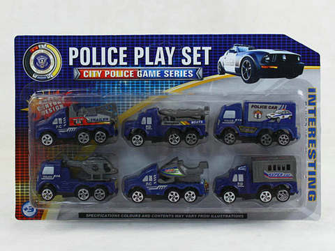 Pullback police car cover