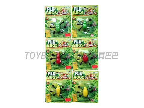 Six mixed wall-climbing insects (suction board)
