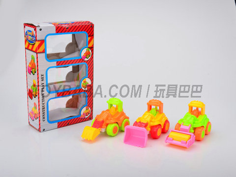 Educational inertia engineering vehicles (excavators, bulldozers, road rollers)