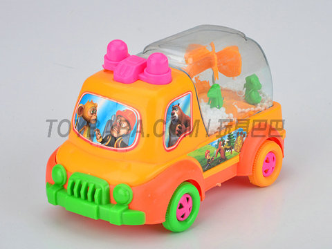 Pull line cartoon snowflake cart (bear infested)