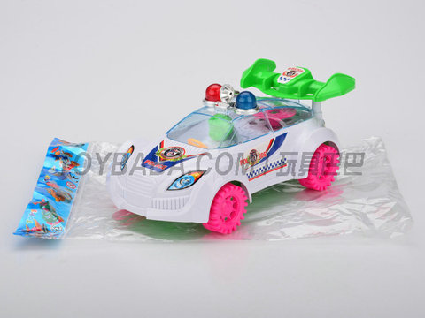 Drawn light police car