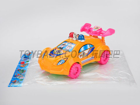 Pull-line bell police car