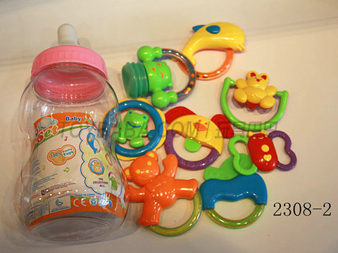 8 small bottle rattles