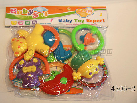 6 PVC bag rattles