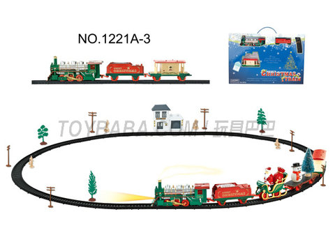 Christmas electric rail train waiting building (32PCS, with lights)