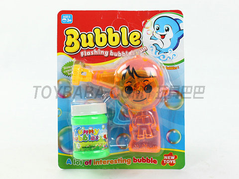 Big-eyed girl doll bubble gun with light