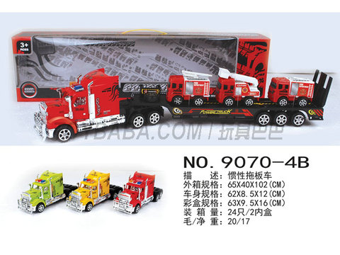 Drag 3 sliding small firemen