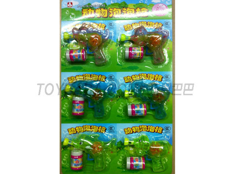 Transparent 6 Animal Bubble Guns 6 pcs