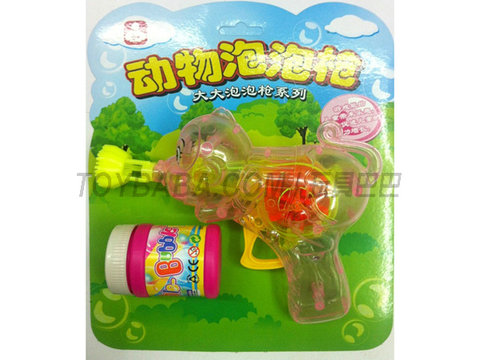 Transparent flash cartoon monkey bubble gun