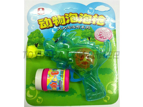 Transparent flash cartoon dinosaur bubble gun