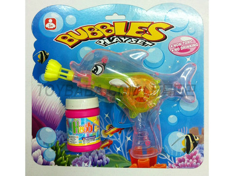 Transparent Dolphin Bubble Gun
