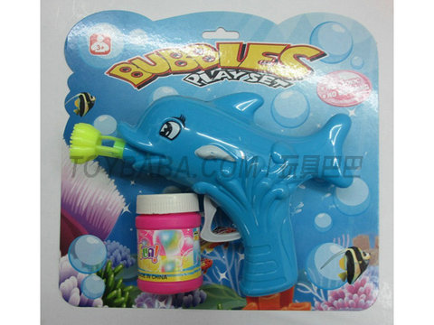 Solid color dolphin bubble gun