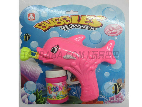 Solid color dolphin bubble gun