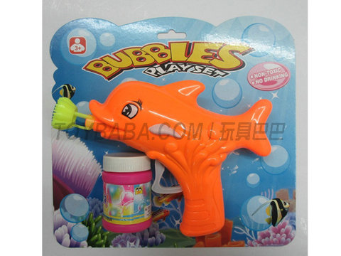 Solid color dolphin bubble gun