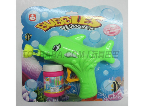 Solid color dolphin bubble gun