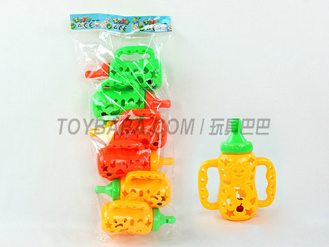 6 bottles with bells and whistles (solid color)