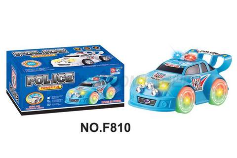 Electric universal light and music driving wheel police car