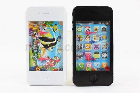 Black and white mobile phone water machine