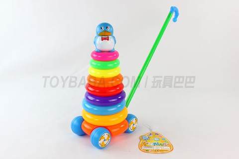 9-story round hand-pushed ring penguin