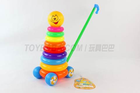 9-layer round push ring smiling face