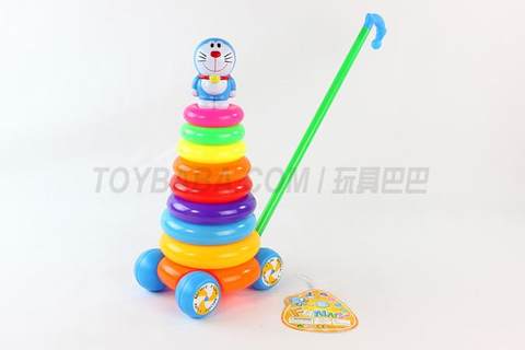 9-layer round hand-pushing ring jingle cat