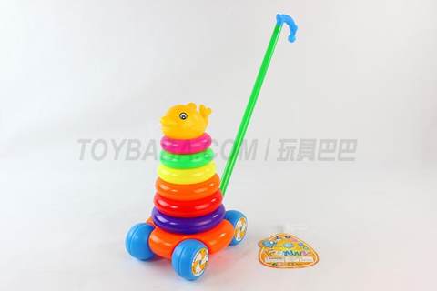 7-layer round hand-propelled ring dolphin