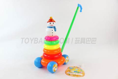 6-layer round hand-propelled ring snowman