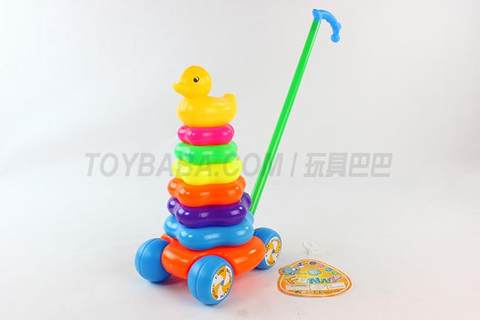 7-layer plum blossom shaped hand-pushing duck in ring